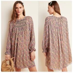 Anthropologie Tanvi Kedia Abstract Tunic Dress NWT